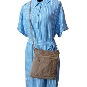 Marc By Marc Jacobs Nylon Crossbody Bag with Utilitarian Design - Tan/Khaki